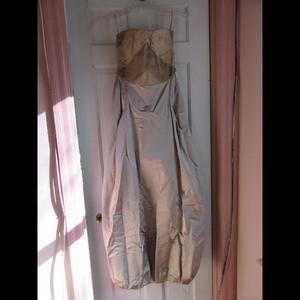 Giorgio Armani Strapless/Corset Browns/Beiges Satin/Silk Gown $9995.00